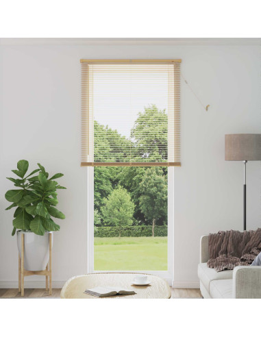 Tenda Veneziana Marrone Chiaro con Motivo 213 x 100 cm PVC