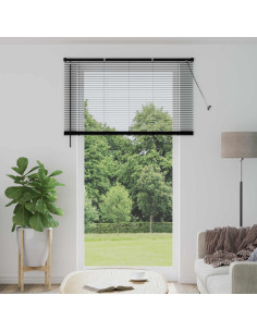 Tenda Veneziana Regolabile Nero 213 x 140 cm PVC