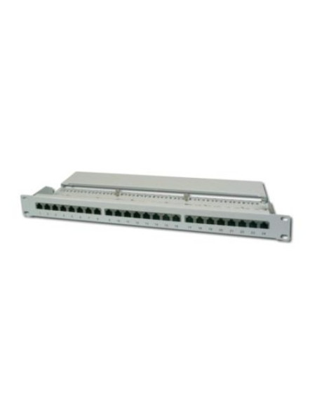 PATCH PANEL 19" DIGITUS SCHERMATO 24 PORTE 8 POLI RJ45 PER RETI CATEGORIA 6 - 1 UNITA'