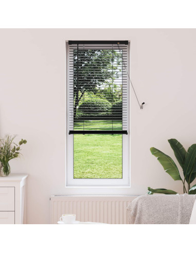 Tenda Veneziana Regolabile Nero 150 x 50 cm PVC