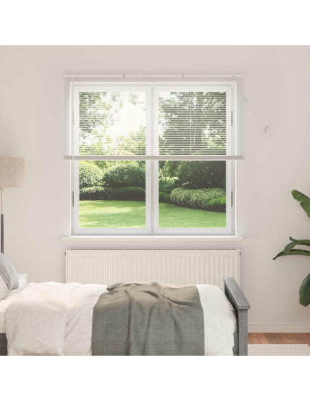 Tenda Veneziana Regolabile Bianco 150 x 140 cm PVC