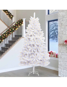 Albero di Natale artificiale Bianco 300 cm PVC e Metallo