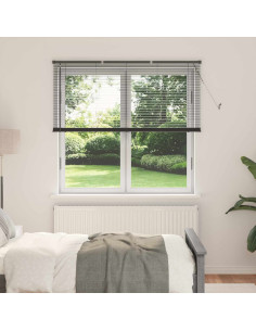 Tenda Veneziana Regolabile Grigio Argento 150 x 130 cm PVC