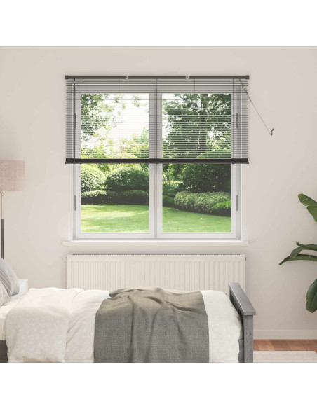 Tenda Veneziana Regolabile Grigio Argento 150 x 130 cm PVC
