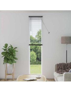 Tenda Veneziana Regolabile Grigio Argento 213 x 60 cm PVC