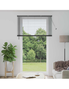 Tenda Veneziana Regolabile Grigio Argento 213 x 140 cm PVC