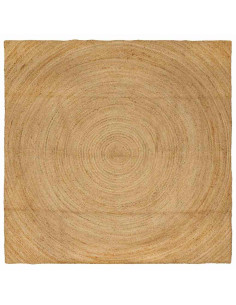 Tappeti per area Quadrato Marrone 300 x 300 cm Juta