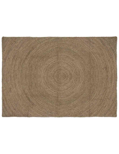 Tappeti per area Rettangolare Grigio 140 x 200 cm Juta