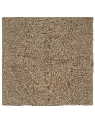 Tappeti per area Quadrato Grigio 160 x 160 cm Juta