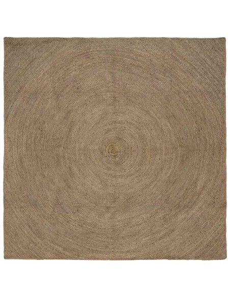 Tappeti per area Quadrato Grigio 200 x 200 cm Juta