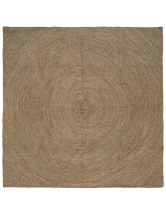 Tappeti per area Quadrato Grigio 300 x 300 cm Juta