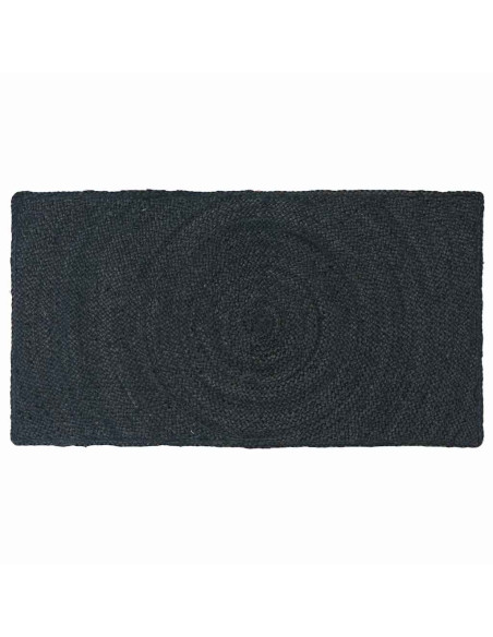 Tappeti per area Rettangolare Grigio scuro 60 x 110 cm Juta