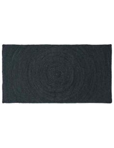Tappeti per area Rettangolare Grigio scuro 80 x 150 cm Juta