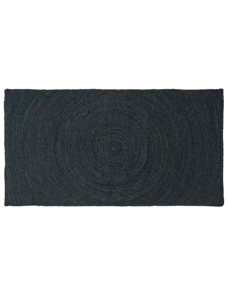 Tappeti per area Rettangolare Grigio scuro 100 x 200 cm Juta