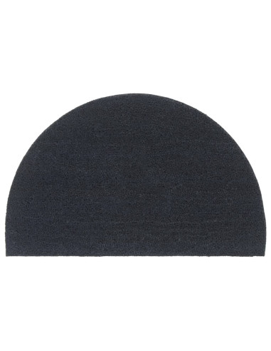 Zerbino Grigio Scuro Mezzo Rotondo 50x80 cm Fibra di Cocco