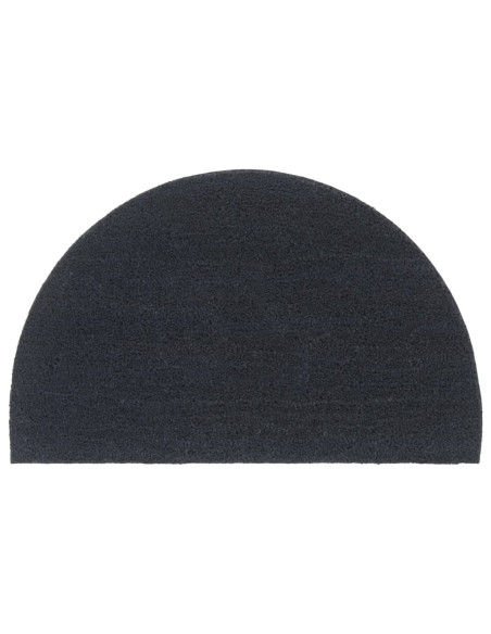 Zerbino Grigio Scuro Mezzo Rotondo 50x80 cm Fibra di Cocco