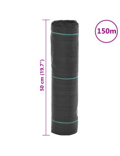 Membrana Antierbacce Nera 0,5x150 m in PP