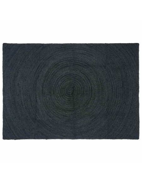 Tappeti per area Rettangolare Grigio scuro 140 x 200 cm Juta