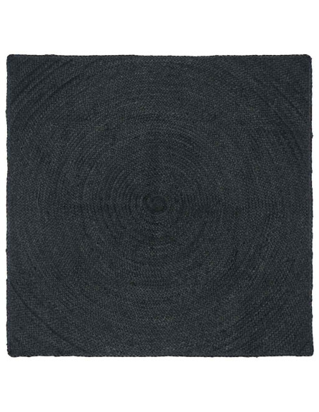 Tappeti per area Quadrato Grigio scuro 160 x 160 cm Juta
