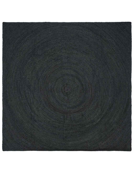 Tappeti per area Quadrato Grigio scuro 200 x 200 cm Juta