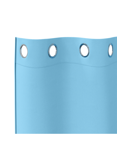 Tende Blackout con Anelli 2 pcs Blu Chiaro 175 x 140 cm