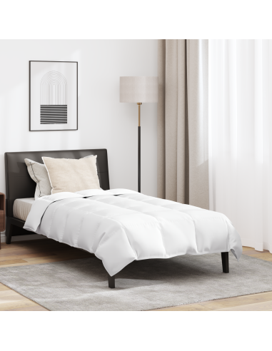 Duvet Estivo con cuscino 2 pcs Bianco Piuma d'anatra