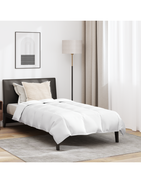 Duvet Estivo con cuscino 2 pcs Bianco Piuma d'anatra
