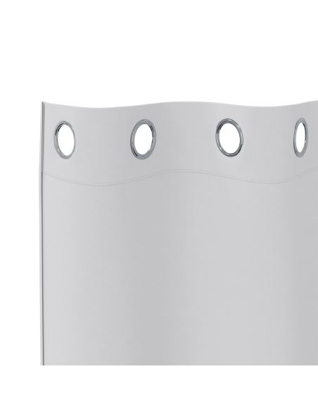 Tende Blackout con Anelli 2 pcs Grigio Chiaro 260 x 140 cm