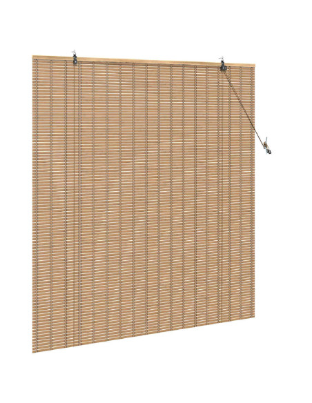 Tenda a rullo con tende Natura 150 x 160 cm Bambù