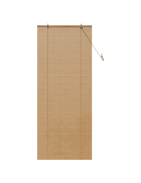 Tenda a rullo con tende Marrone 80 x 220 cm Bambù