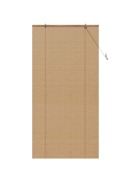 Tenda a rullo con tende Marrone 100 x 220 cm Bambù