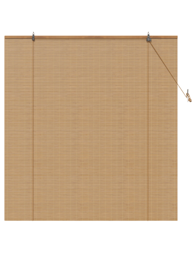 Tenda a rullo con tende Marrone 150 x 160 cm Bambù