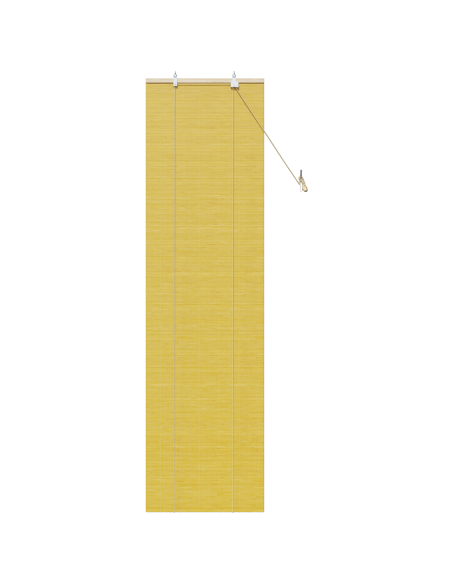Tenda a rullo con tende Giallo 60 x 220 cm Bambù