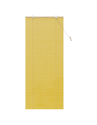 Tenda a rullo con tende Giallo 80 x 220 cm Bambù