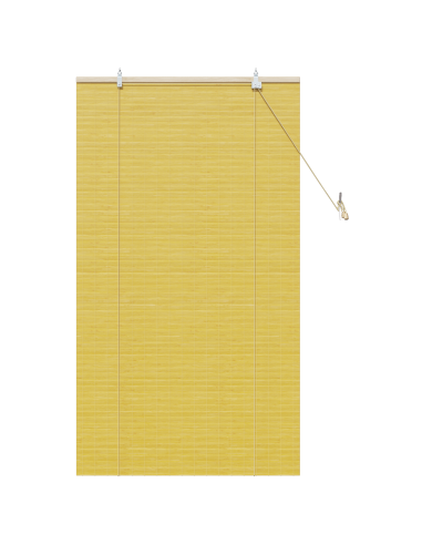 Tenda a rullo con tende Giallo 90 x 160 cm Bambù