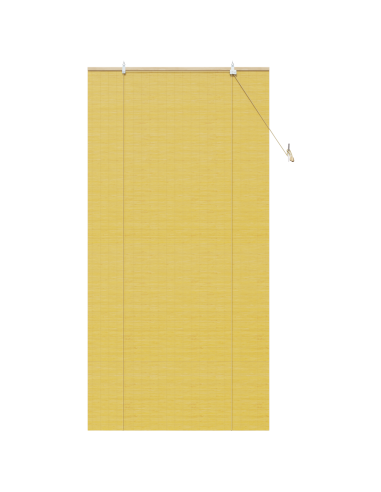 Tenda a rullo con tende Giallo 100 x 220 cm Bambù
