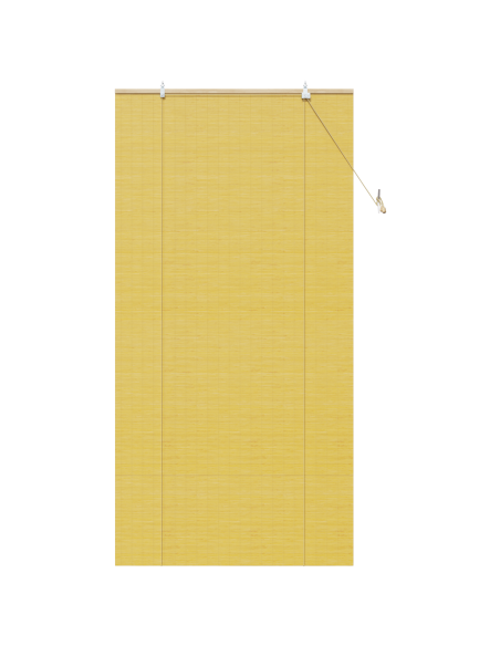 Tenda a rullo con tende Giallo 110 x 220 cm Bambù