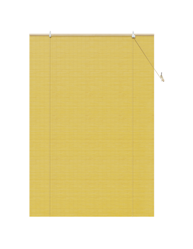 Tenda a rullo con tende Giallo 150 x 220 cm Bambù