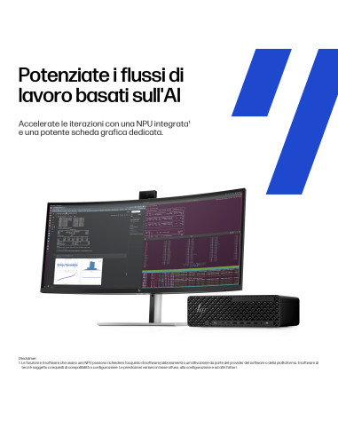 HP Z2 G1i Wolf Pro Security Edition Intel Core Ultra 7 265 32 GB DDR5-SDRAM 1 TB SSD NVIDIA RTX A1000 Windows 11 Pro SFF Stazion