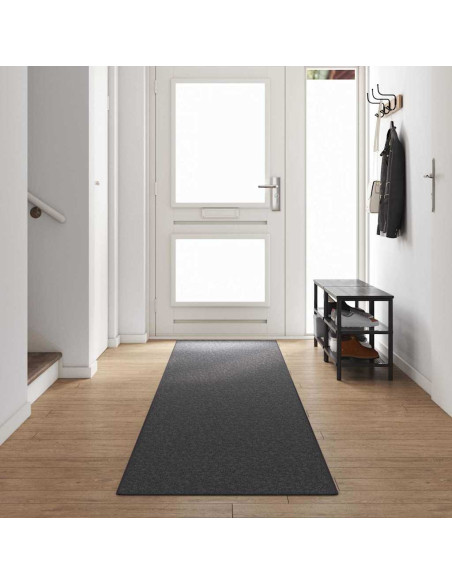Runner in Moquette Grigio scuro 80 x 500 cm 100% Polipropilene