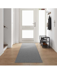 Runner in Moquette Grigio chiaro 80 x 500 cm 100% Polipropilene