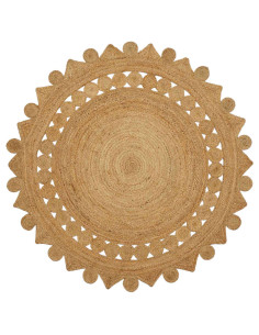Tappeto Marrone Ø 180 cm Juta
