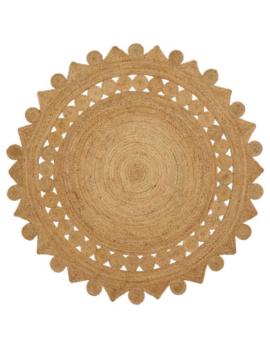 Tappeto Marrone Ø 180 cm Juta