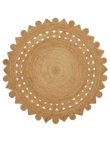 Tappeto Marrone Ø 180 cm Juta