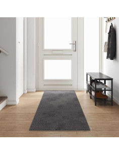 Runner in Moquette Grigio 80 x 400 cm 100% Polipropilene Tuft