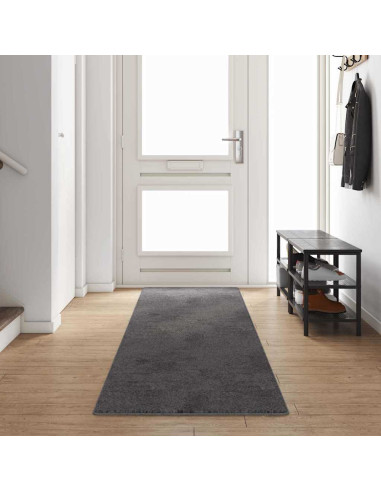 Runner in Moquette Grigio 80 x 400 cm 100% Polipropilene Tuft