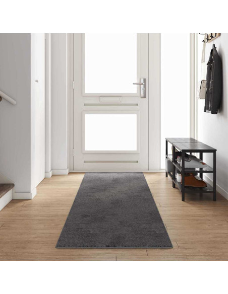 Runner in Moquette Grigio 80 x 400 cm 100% Polipropilene Tuft