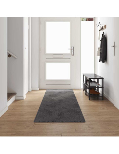 Runner in Moquette Grigio 80 x 500 cm 100% Polipropilene Tuft