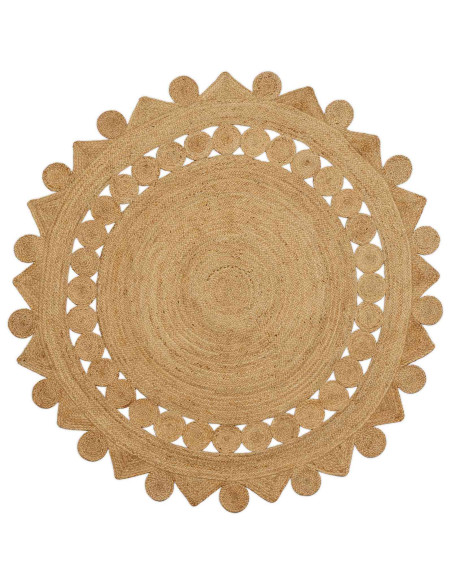Tappeto Marrone Ø 240 cm Juta