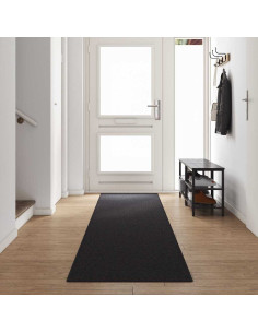 Runner in Moquette Antracite 80 x 500 cm 100% Polipropilene